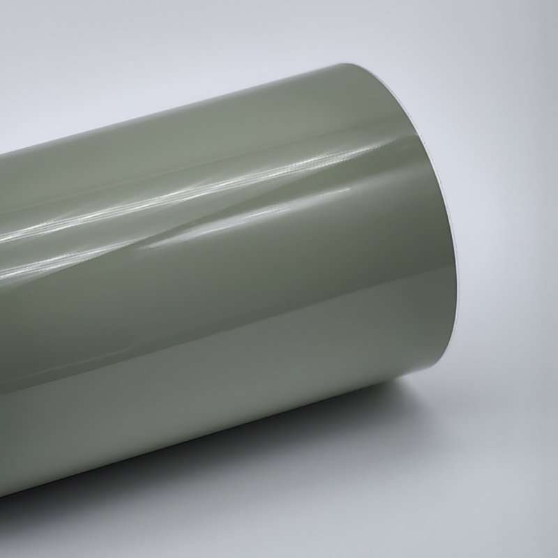 Crystal Light Khaki Green (PET108) Vinyl Film