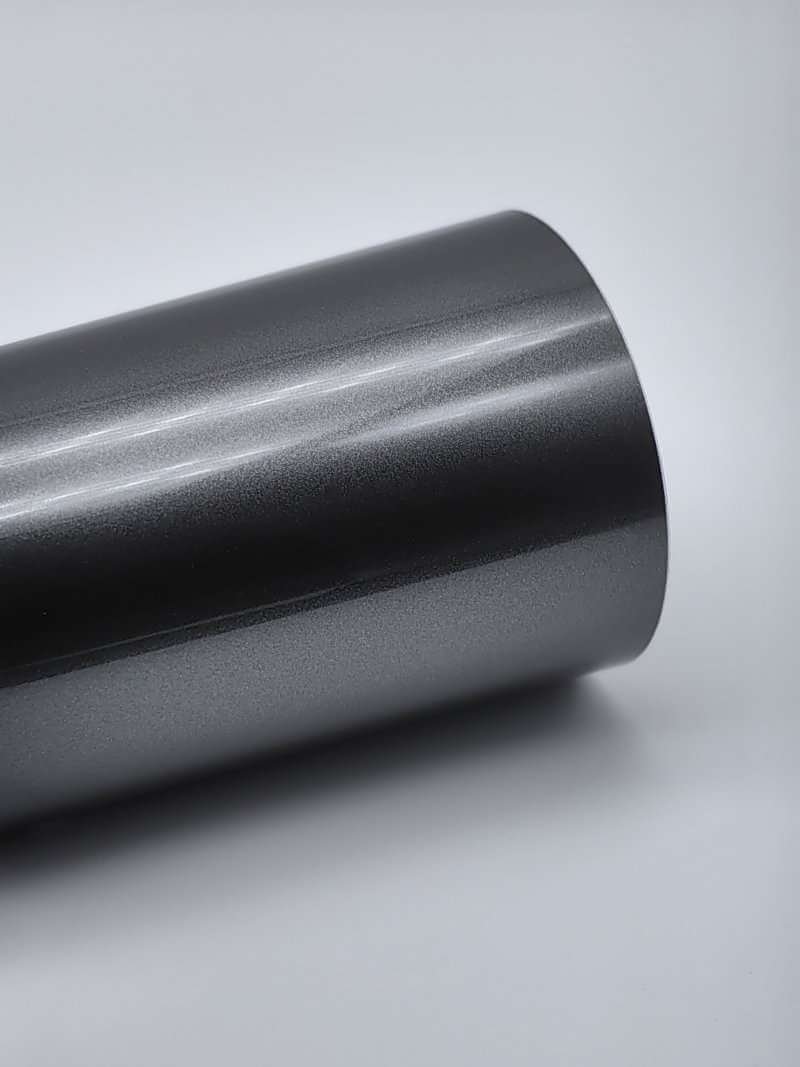 High Gloss Metallic Wolfram Steel Grey (PET224) Vinyl Film