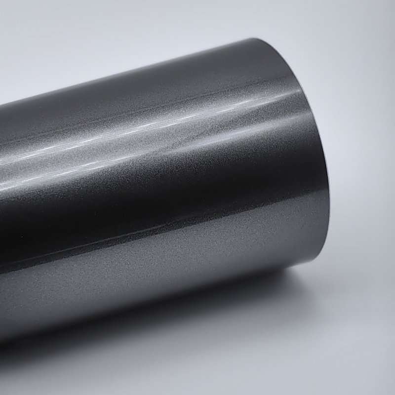 High Gloss Metallic Wolfram Steel Grey (PET224) Vinyl Film